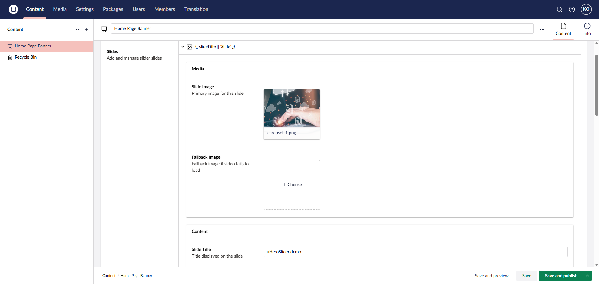 Register slides