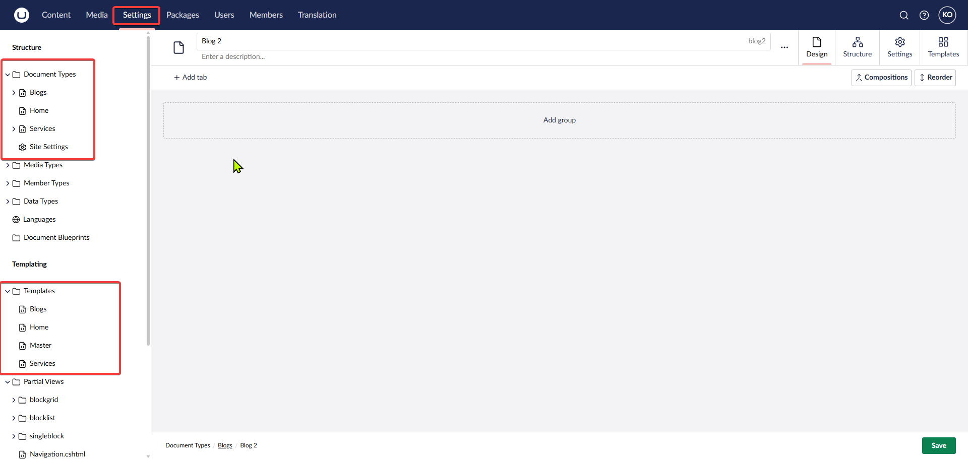 Document Types and Templates