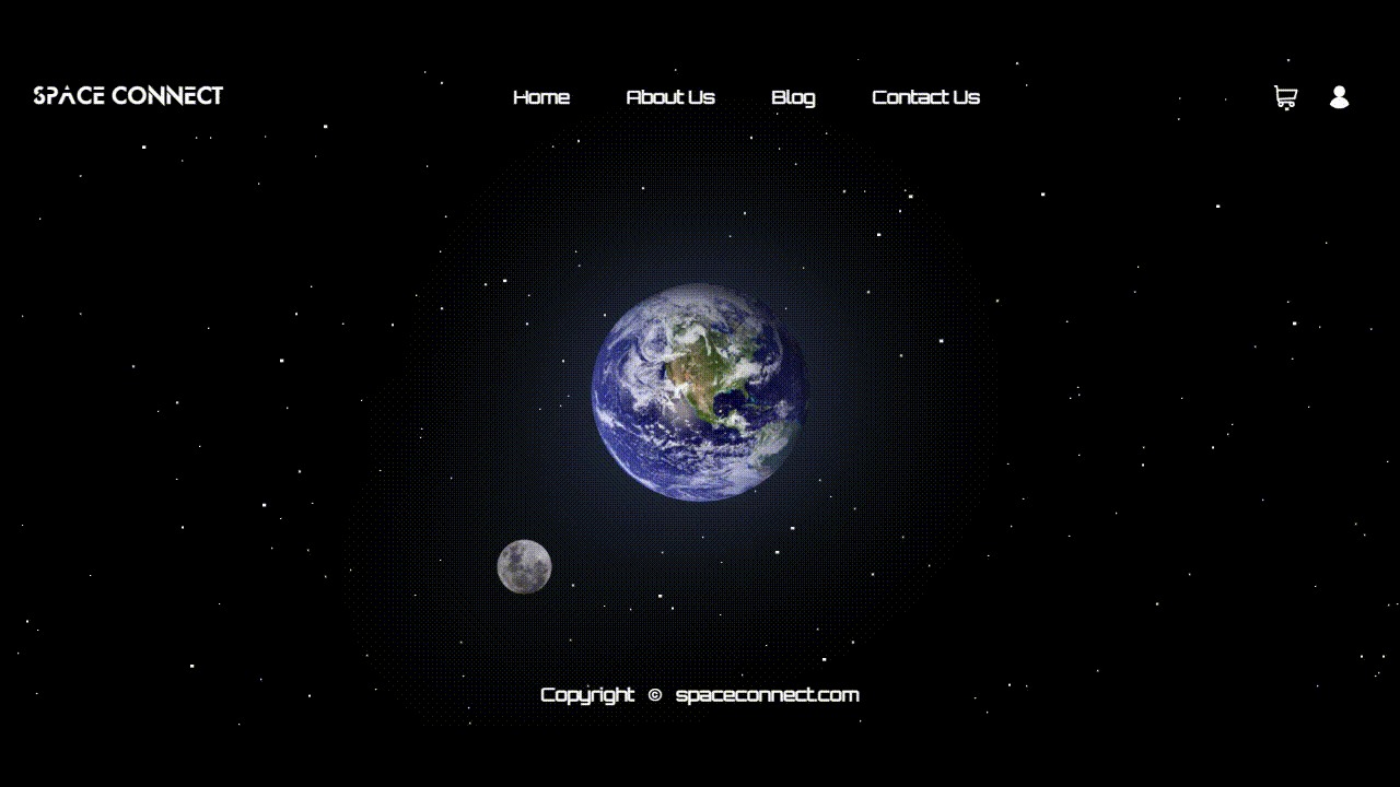 Earth Moon Animation