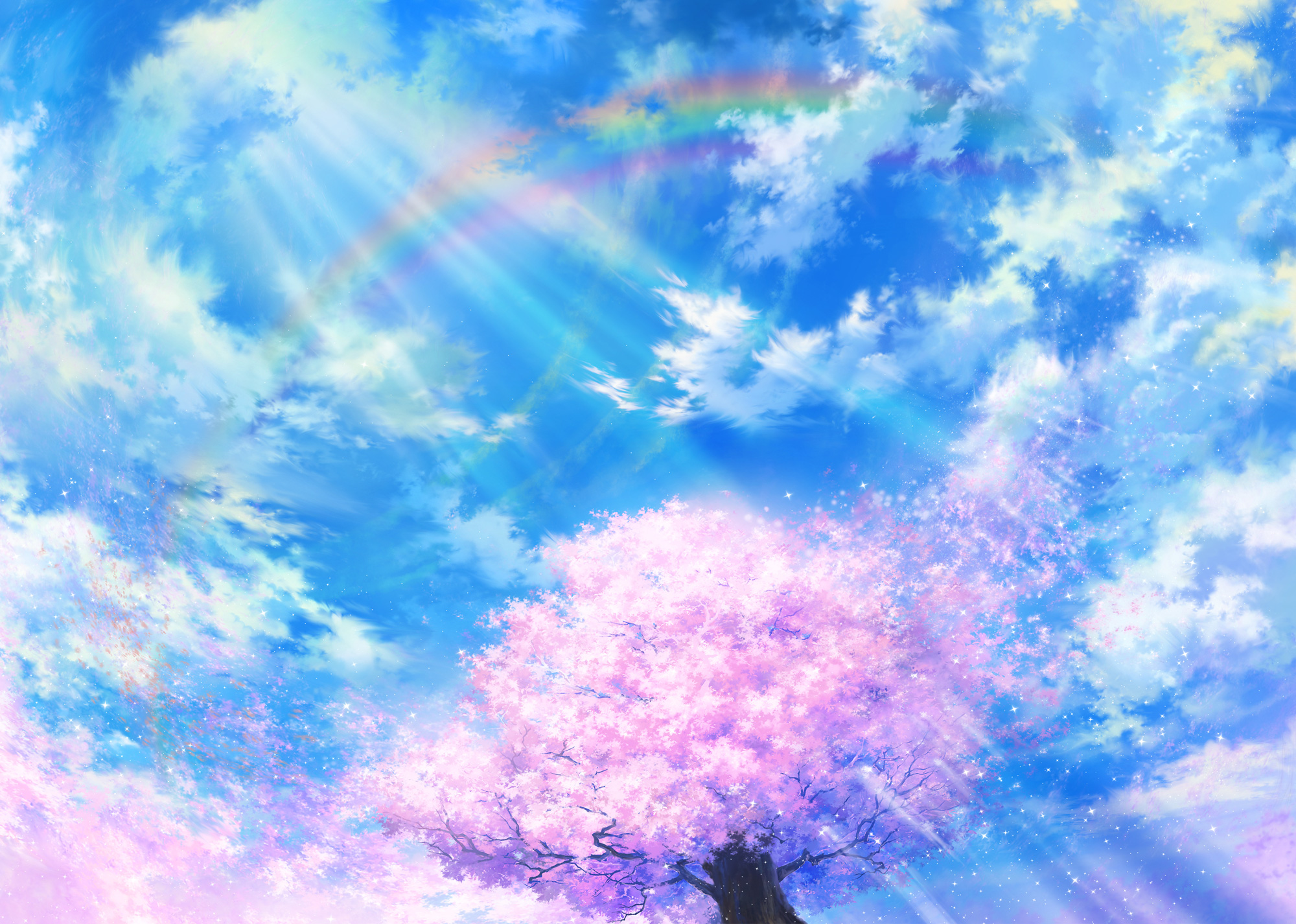 Scenic Anime Full HD Wallpaper #2592