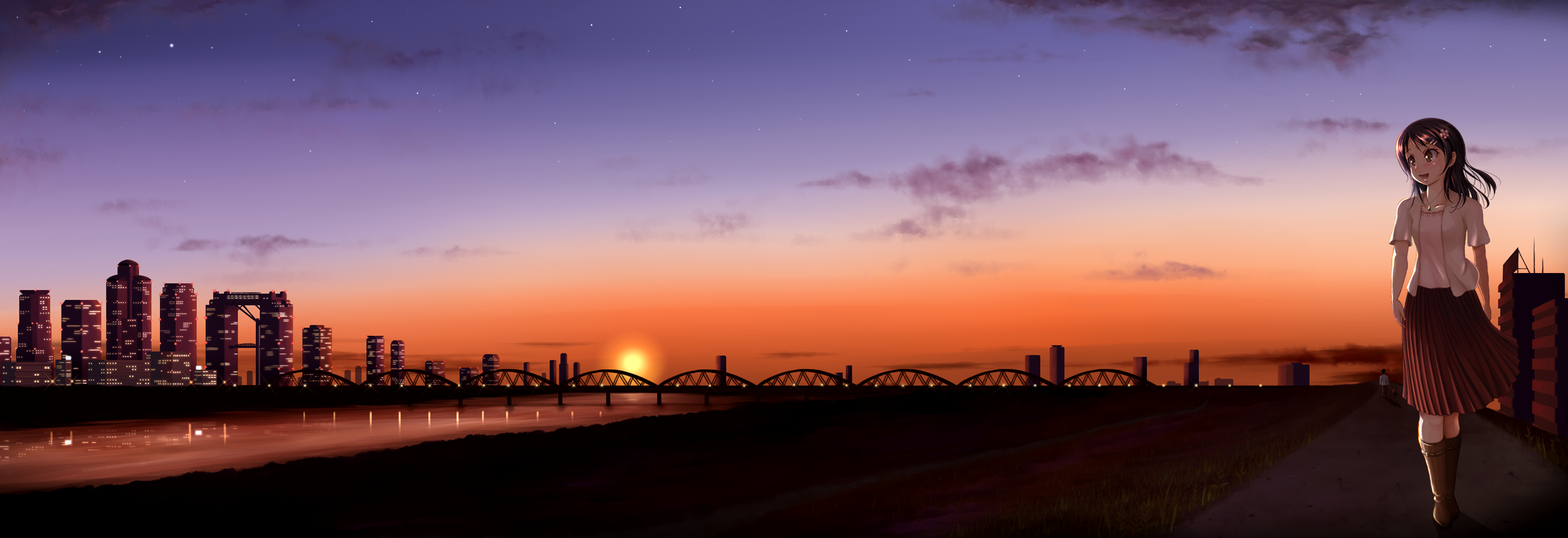 Scenic Anime Full HD Wallpaper #2593