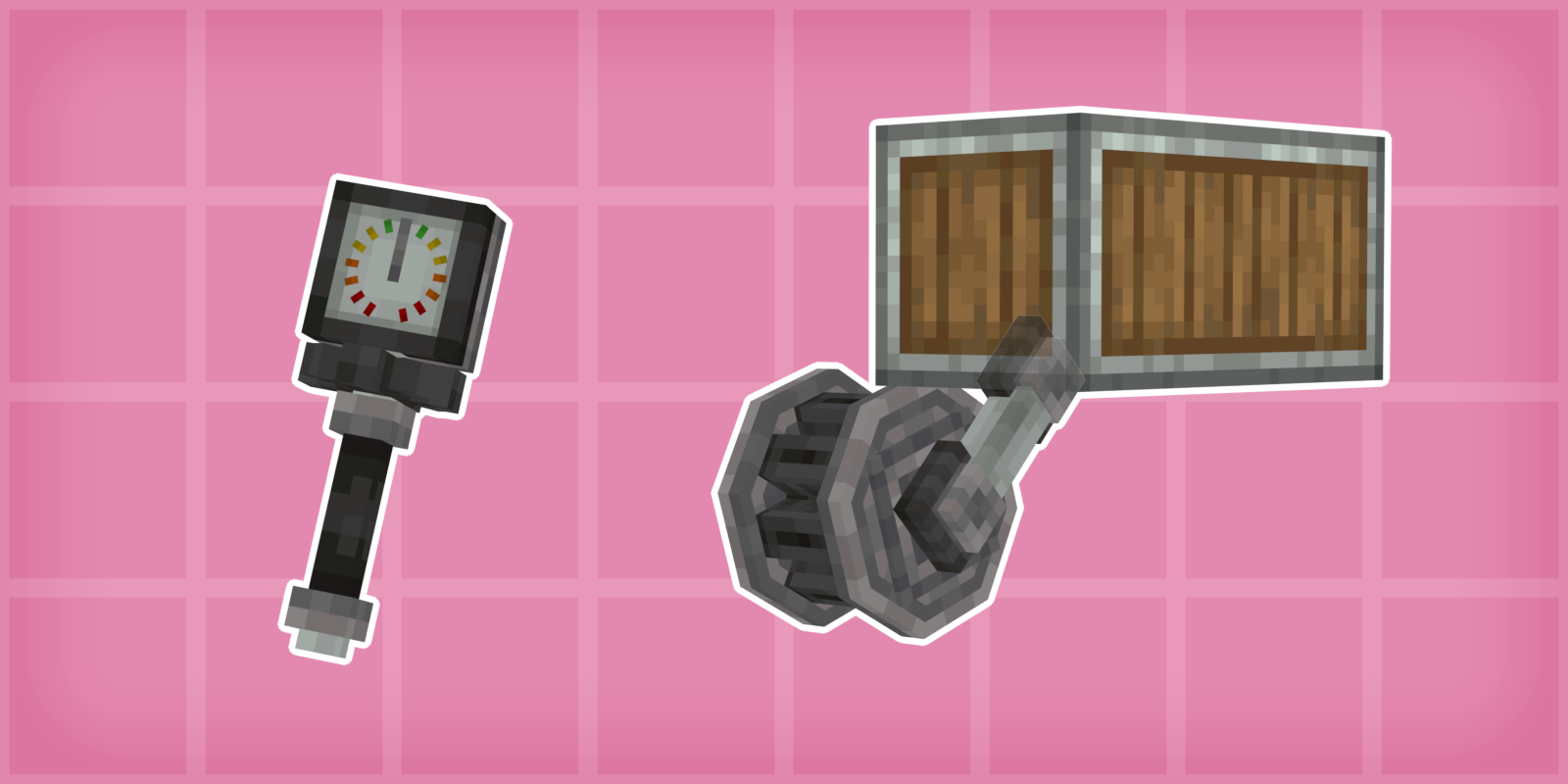 The Suspension Tool beside a cogwheel on an arm