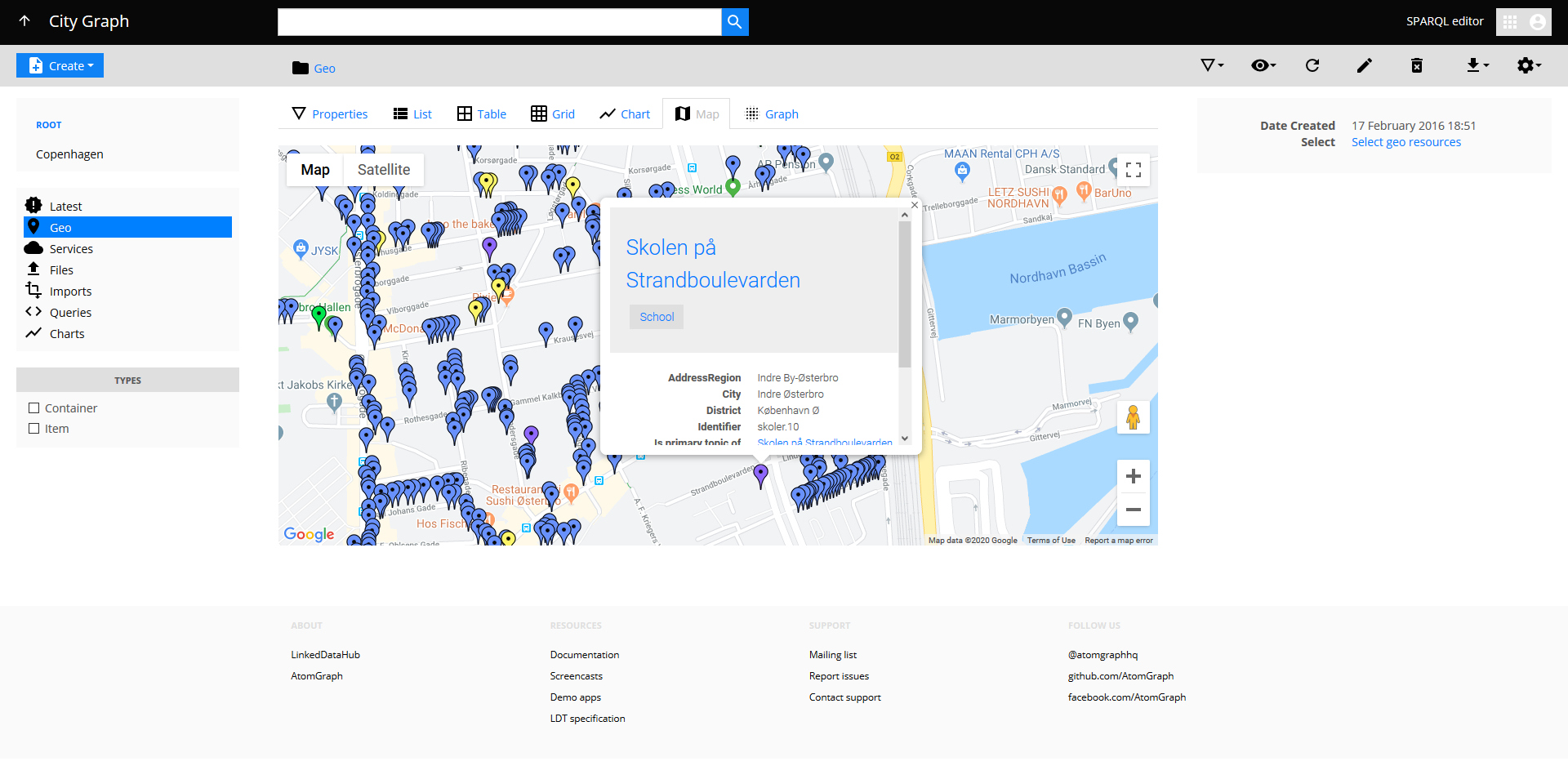 City Graph geospatial view City Graph geospatial view