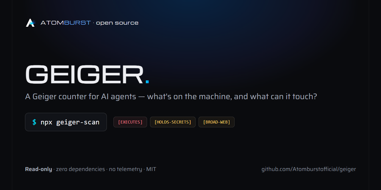 Geiger agent configuration inventory report