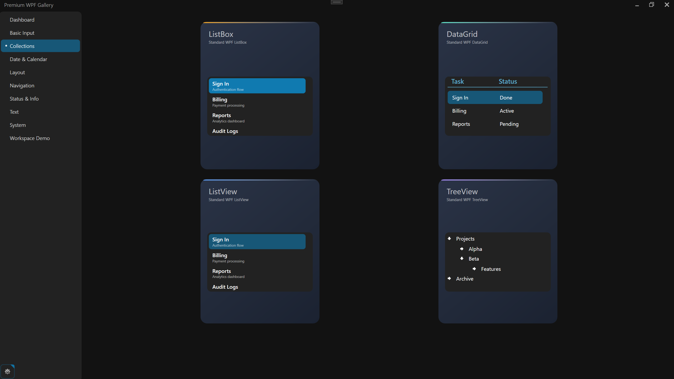 AtomicUI Collections