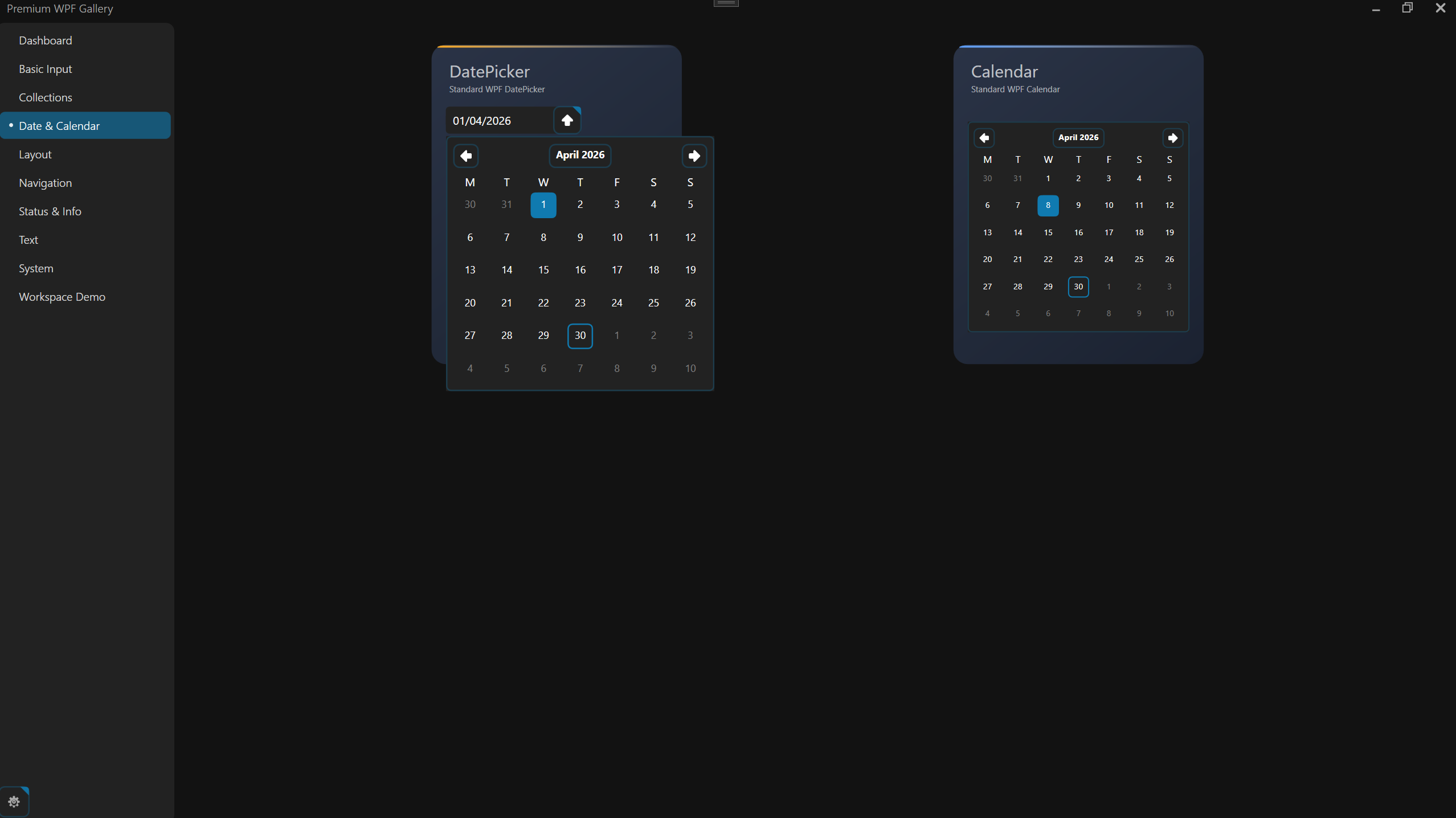 AtomicUI Date and Calendar