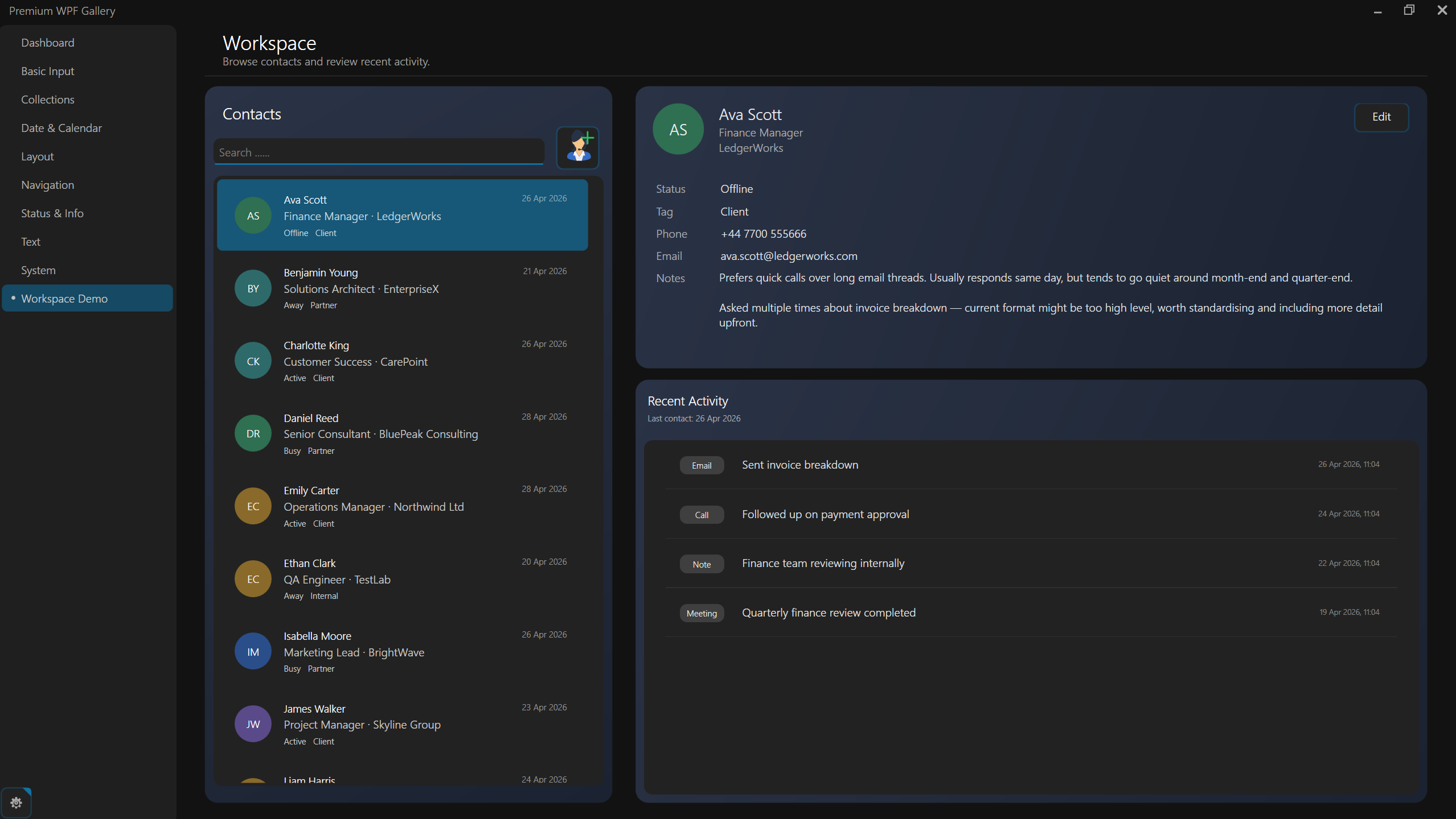 AtomicUI Workspace Demo