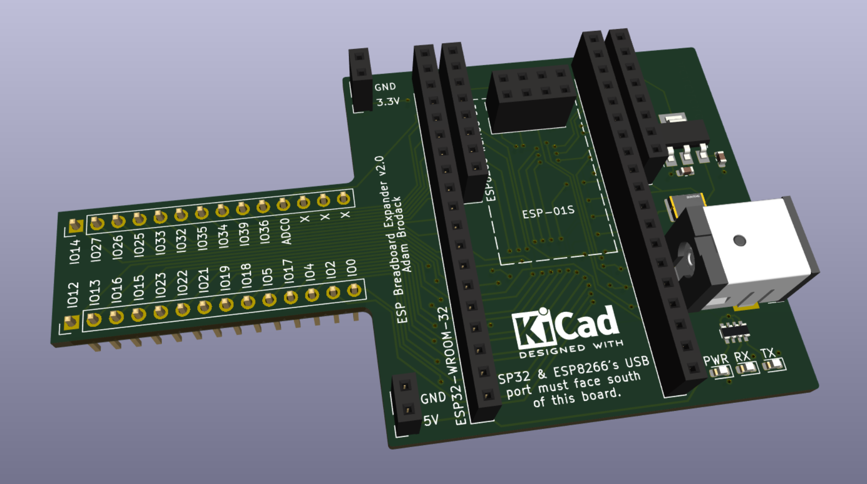 Esp breadboard expander, from the project README