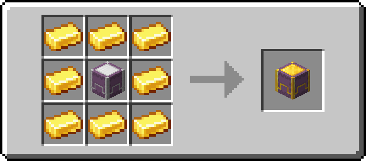 Gold Shulker Box Recipe