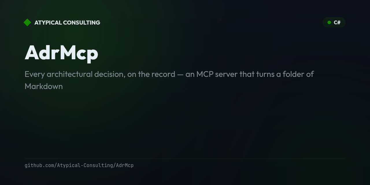 AdrMcp banner