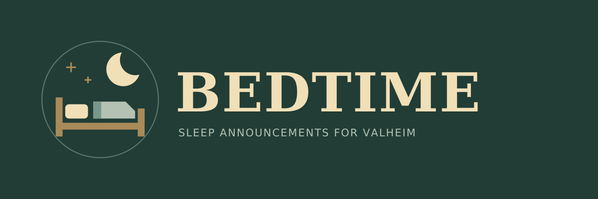 Bedtime: sleep announcements for Valheim