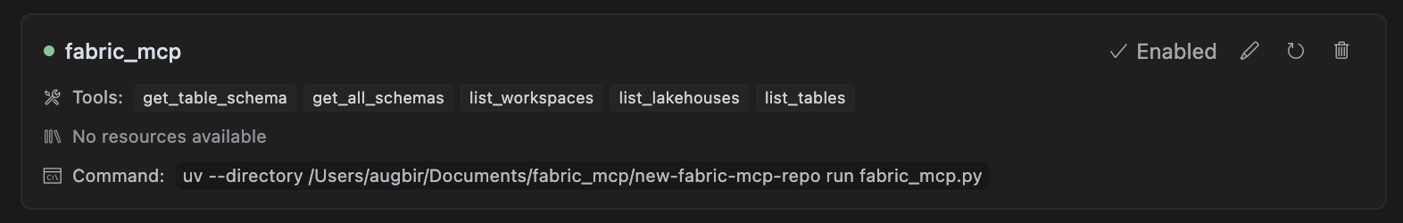 Successful MCP setup in Cursor