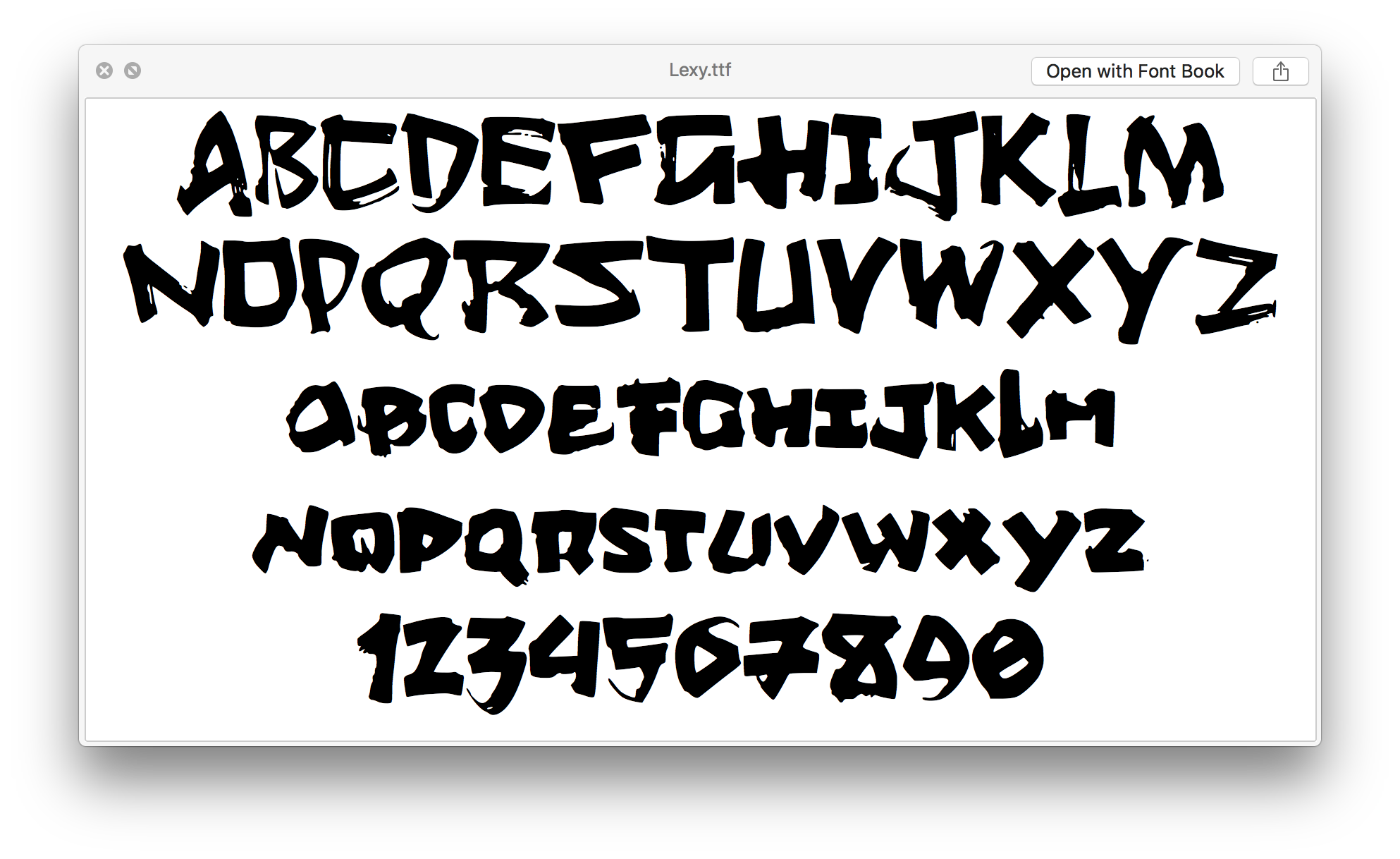 Lexy Typeface Version 1.0