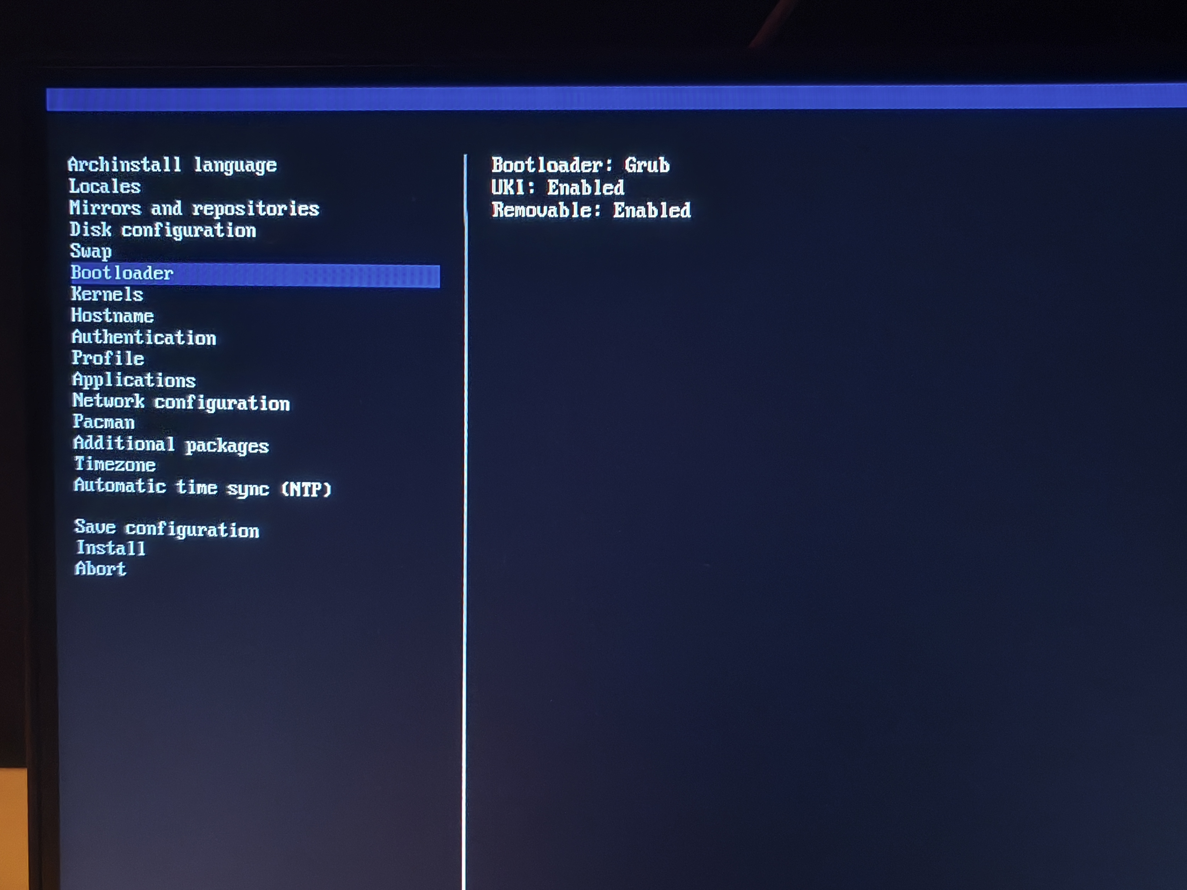 bootloader setup