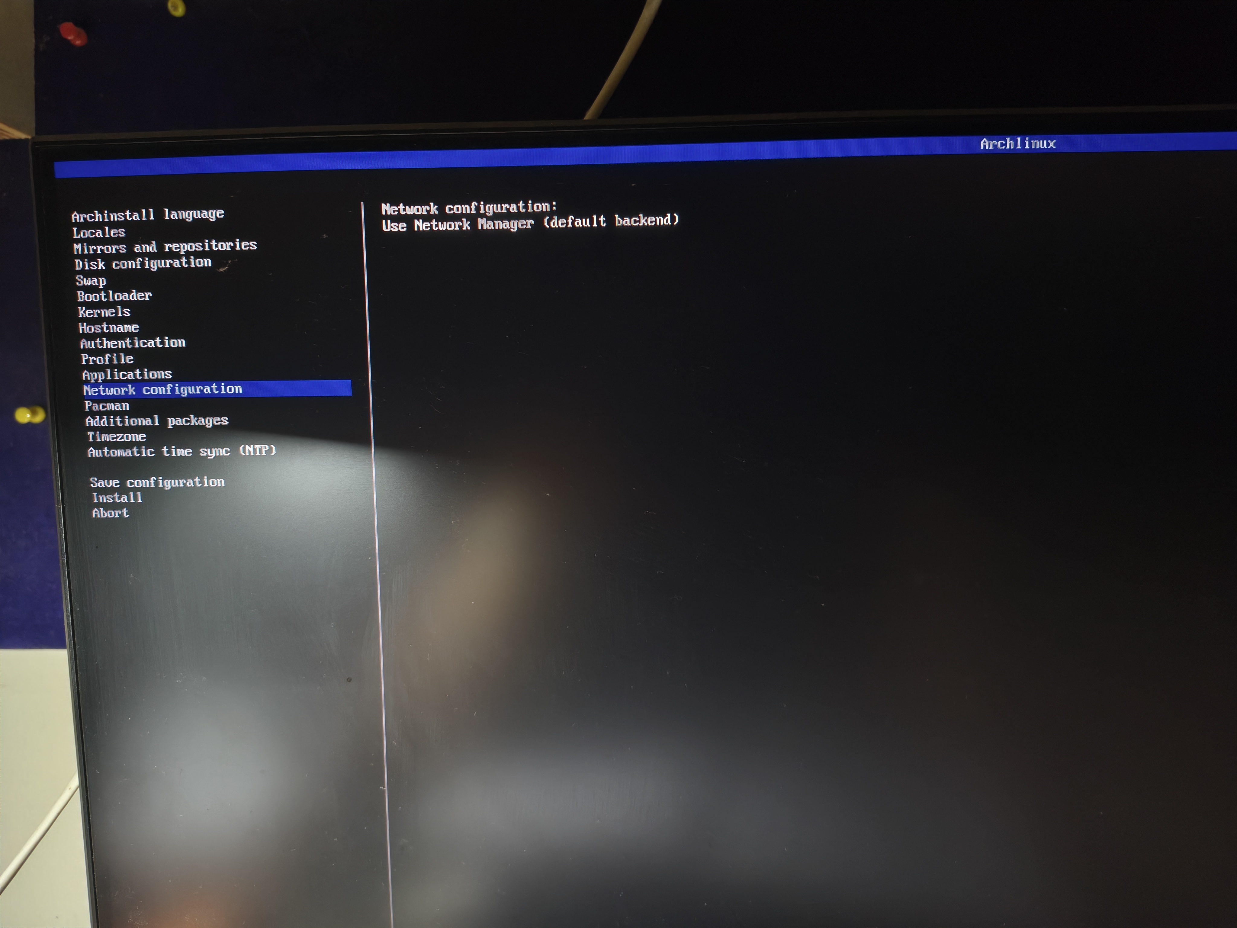 network config