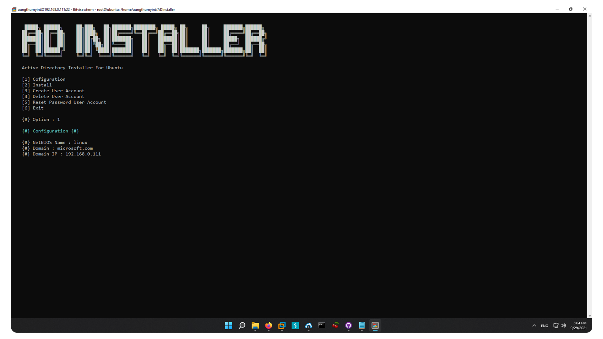 GitHub - AungThuMyint/ADInstaller: Active Directory Installer For Linux ...