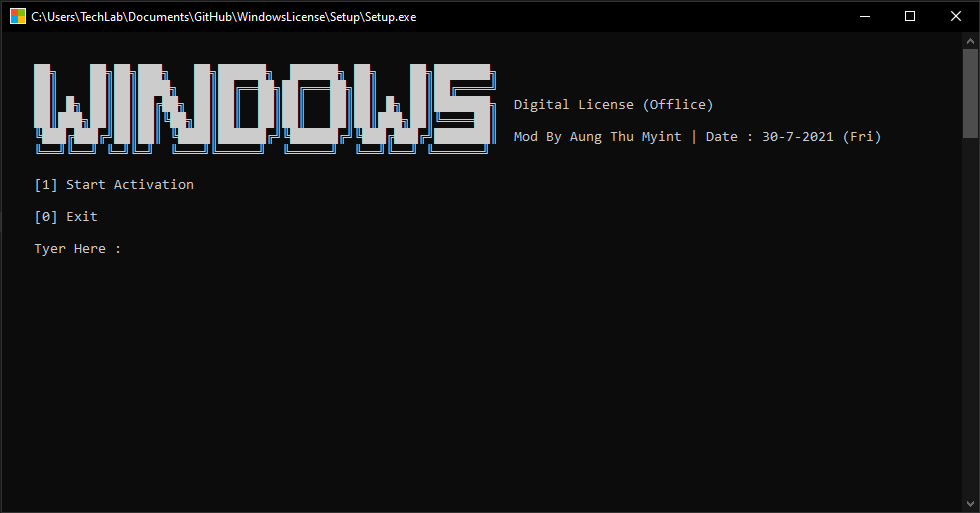 GitHub - AungThuMyint/WindowsLicense: Windows 10 Official Digital License
