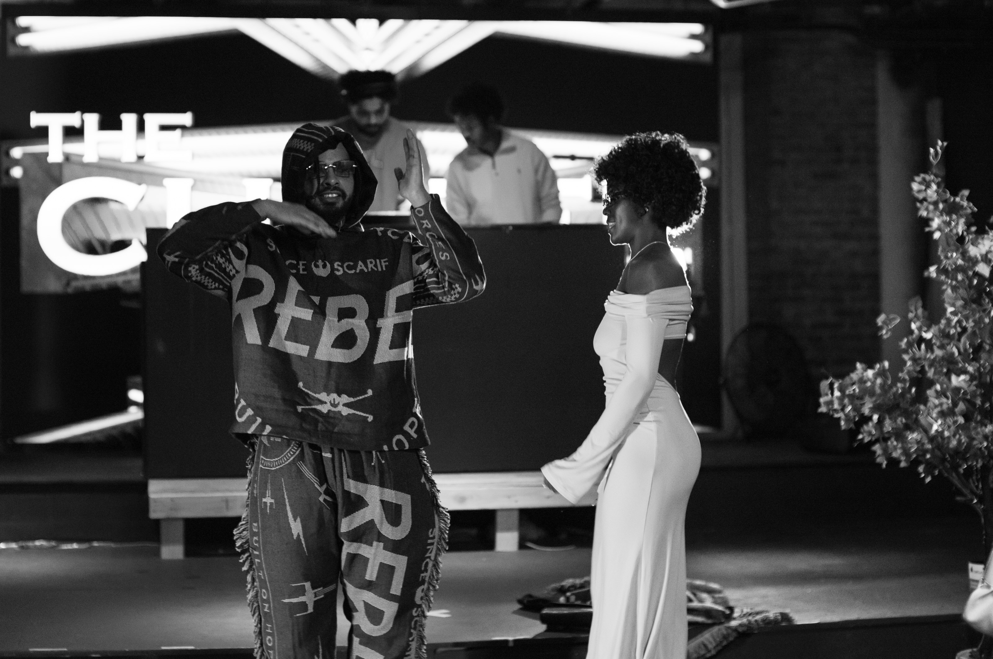 Dancing in front of DJ