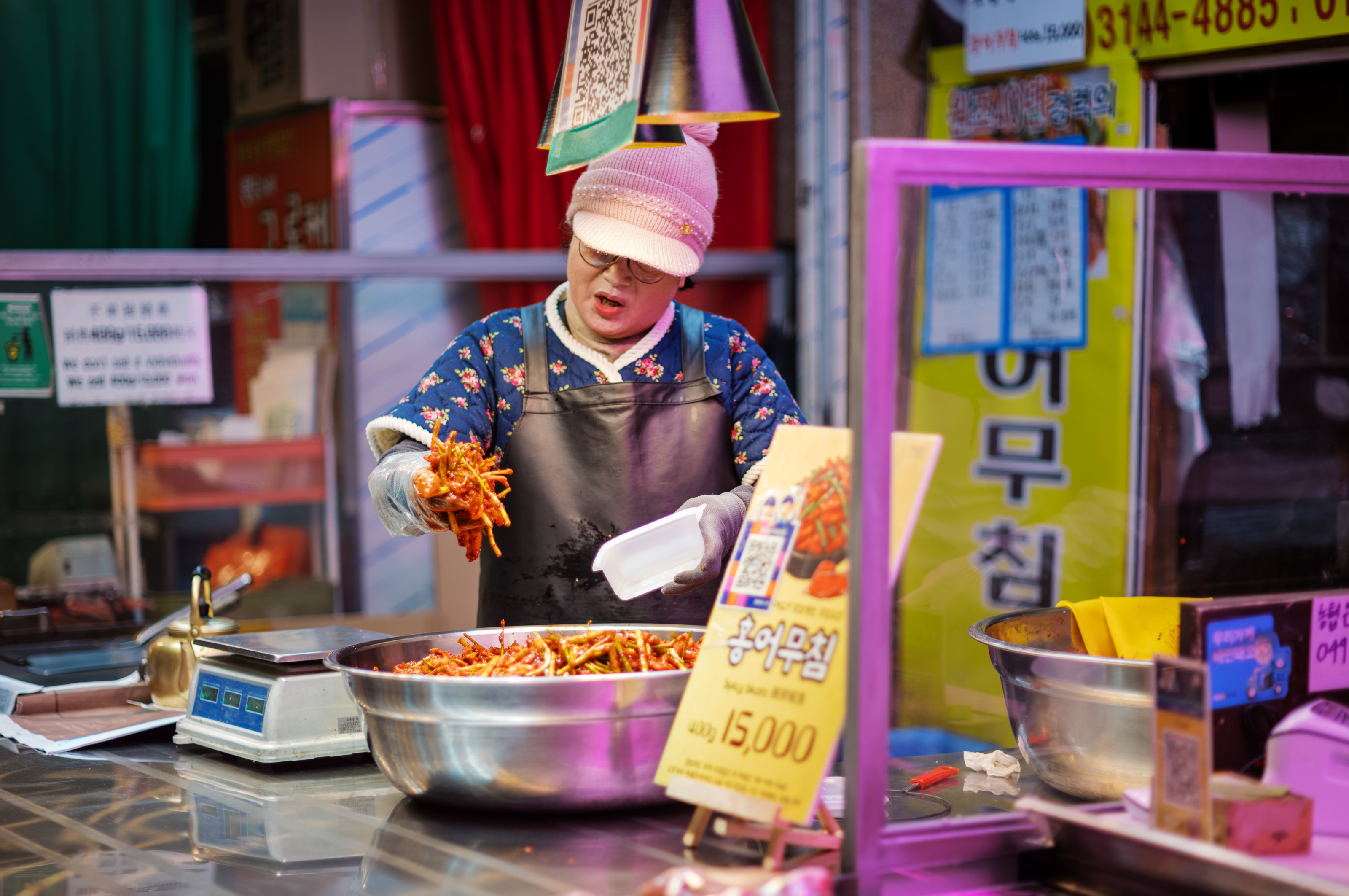 Korea Vendor with banchan