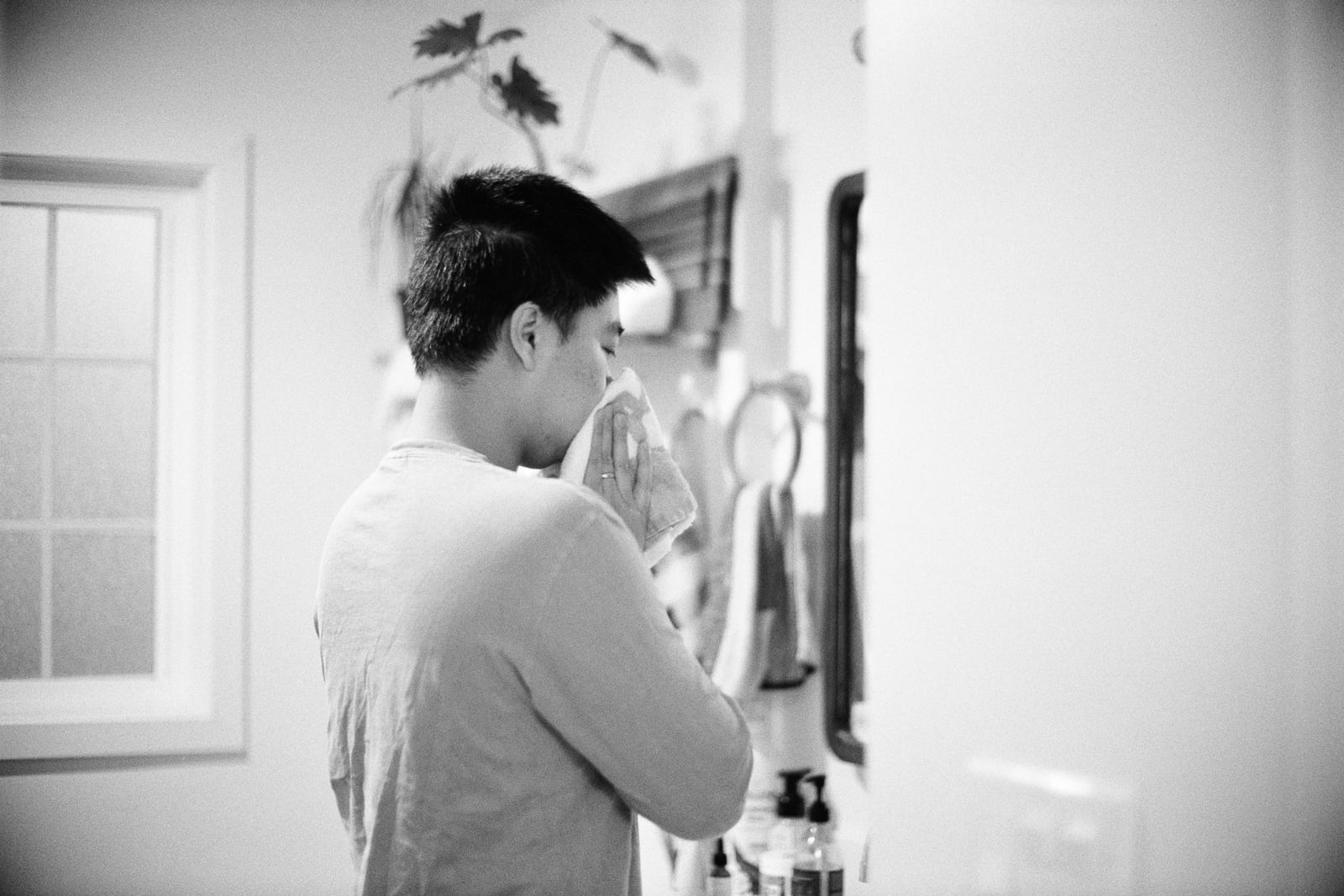 Washing face