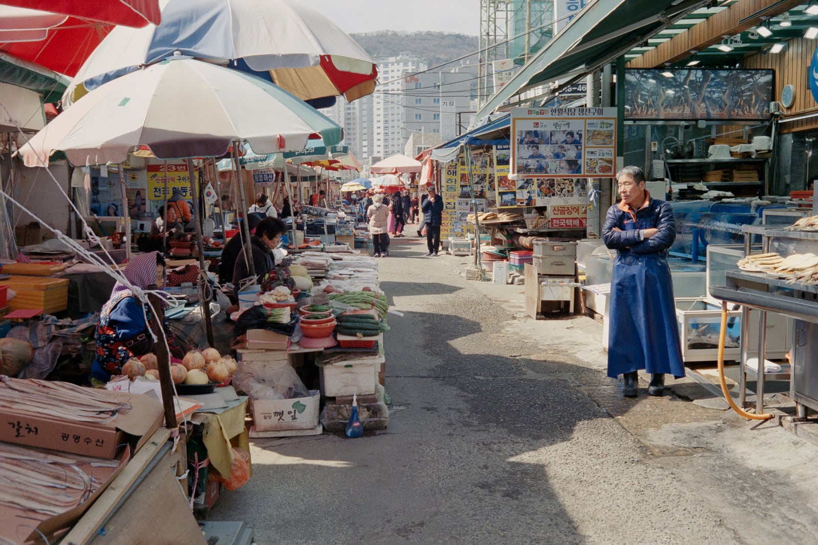 Second Busan fish market photo on film