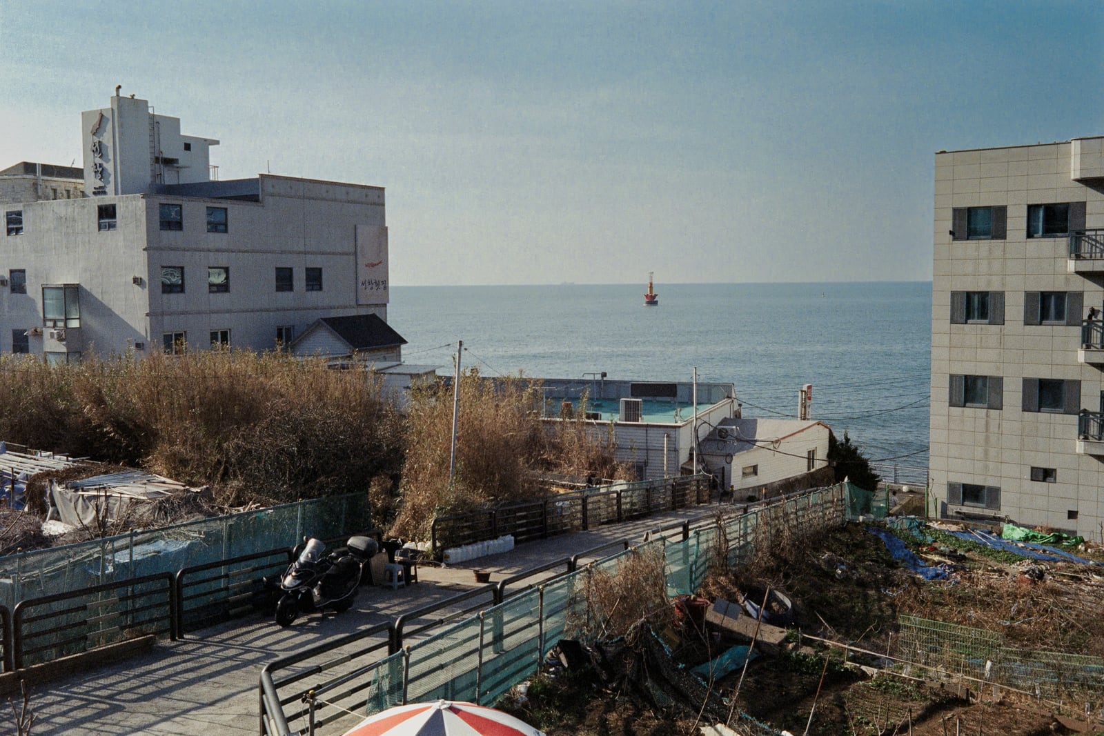 Second Busan beach scene on film