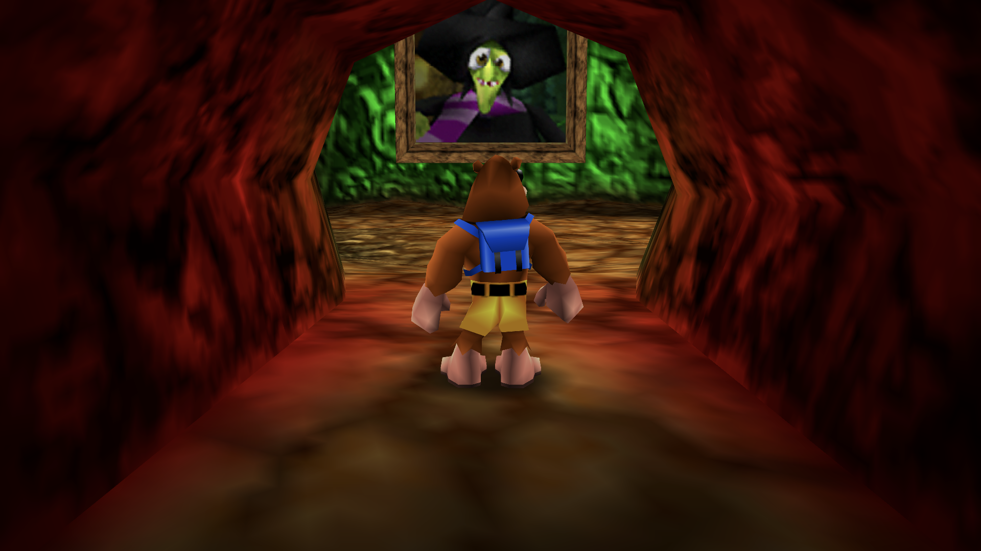 Gruntilda's lair on the primary display