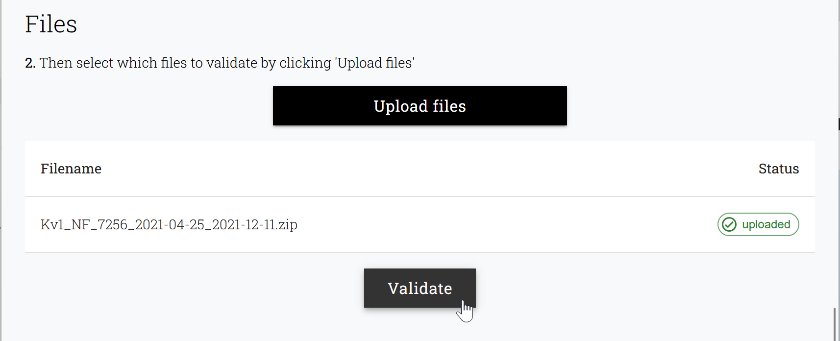 Web Uploaded files