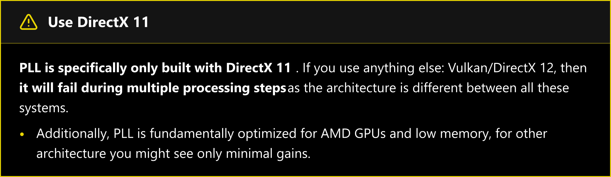 Use DirectX 11