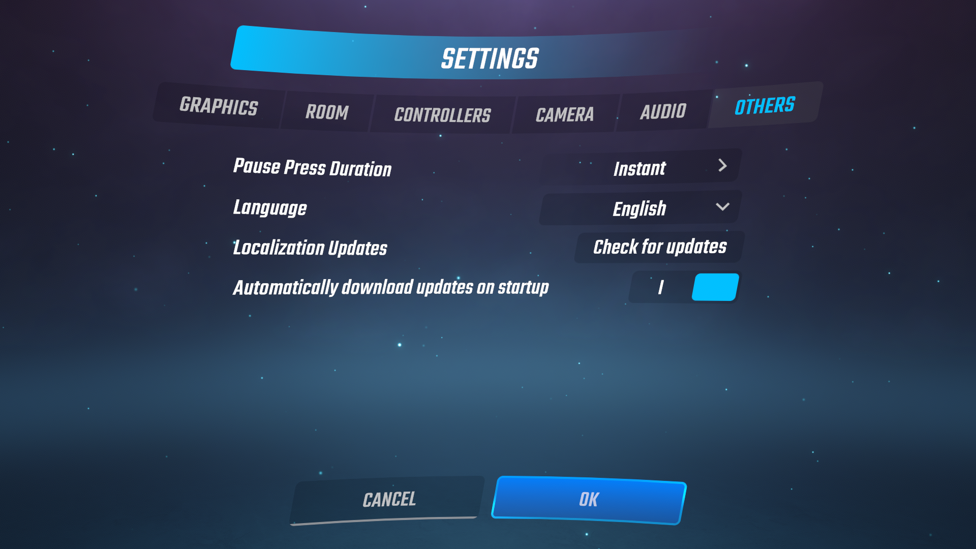 Localization Settings