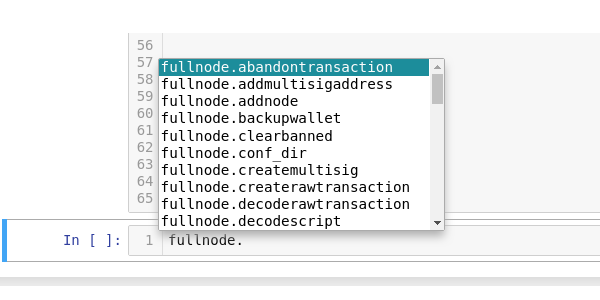 Node autocomplete