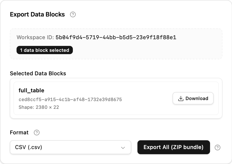 Export screenshot