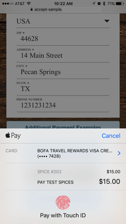 Apple Pay Screenshot