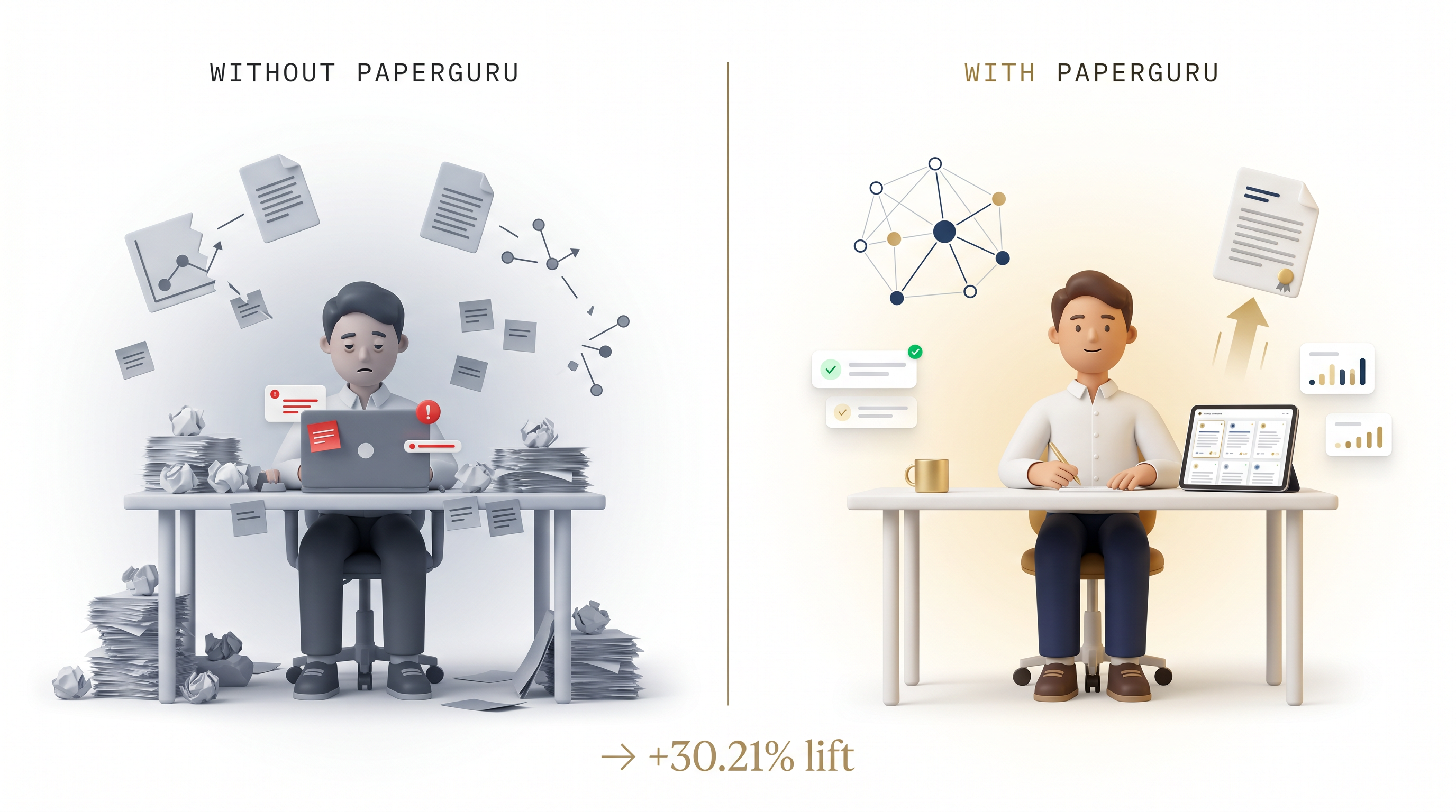 Before / After PaperGuru