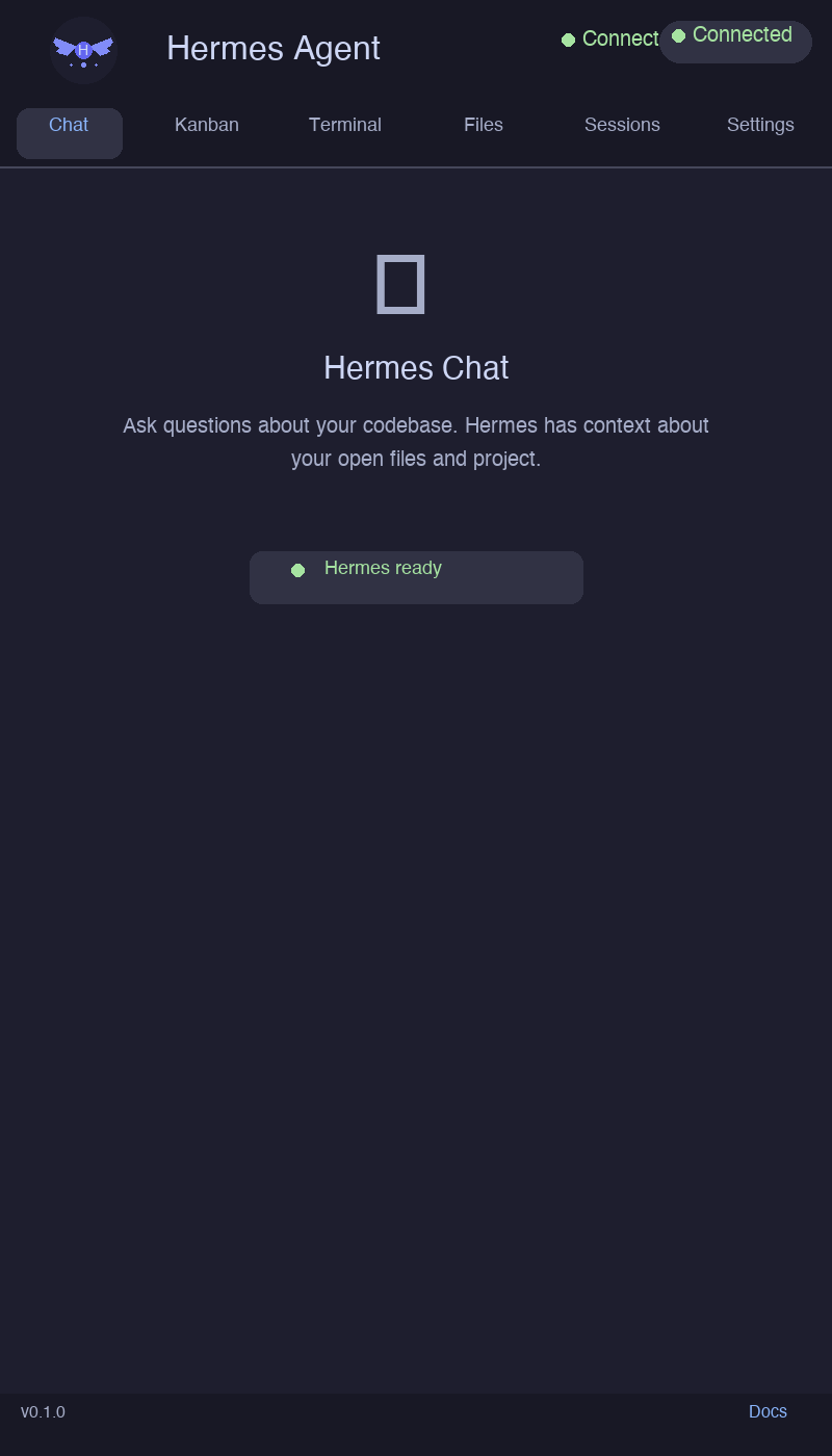 Chat Welcome Screen