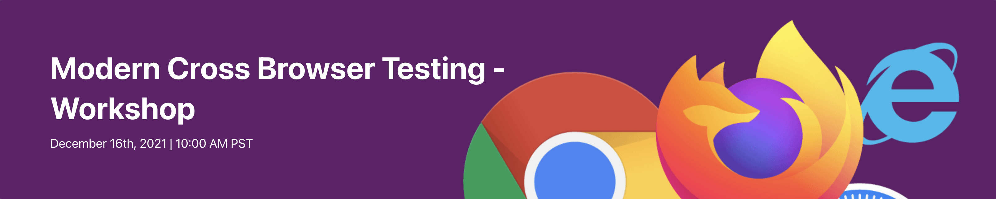 Modern Cross-Browser Testing Workshop