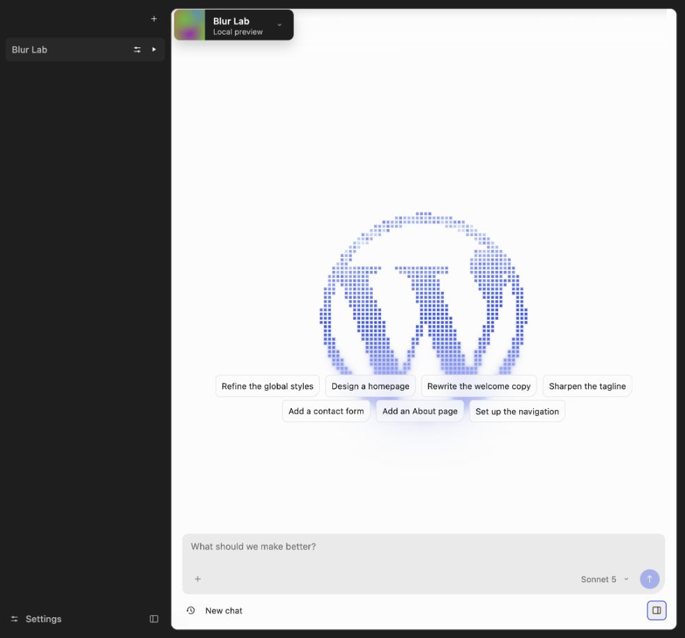 New block-theme site suggestions