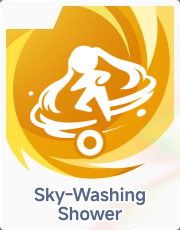 Sky-Washing Shower