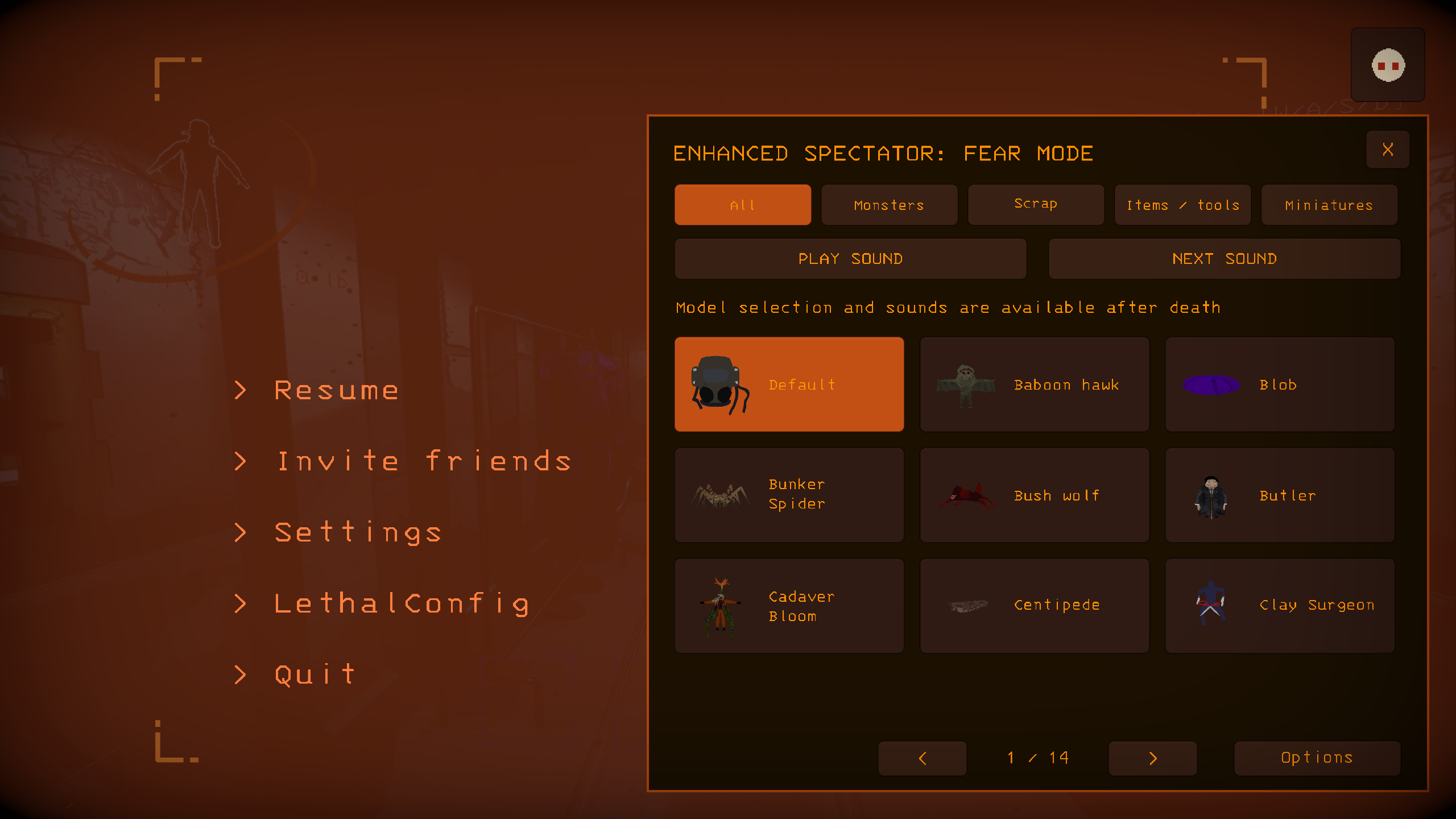 ② Browse models and sounds by category