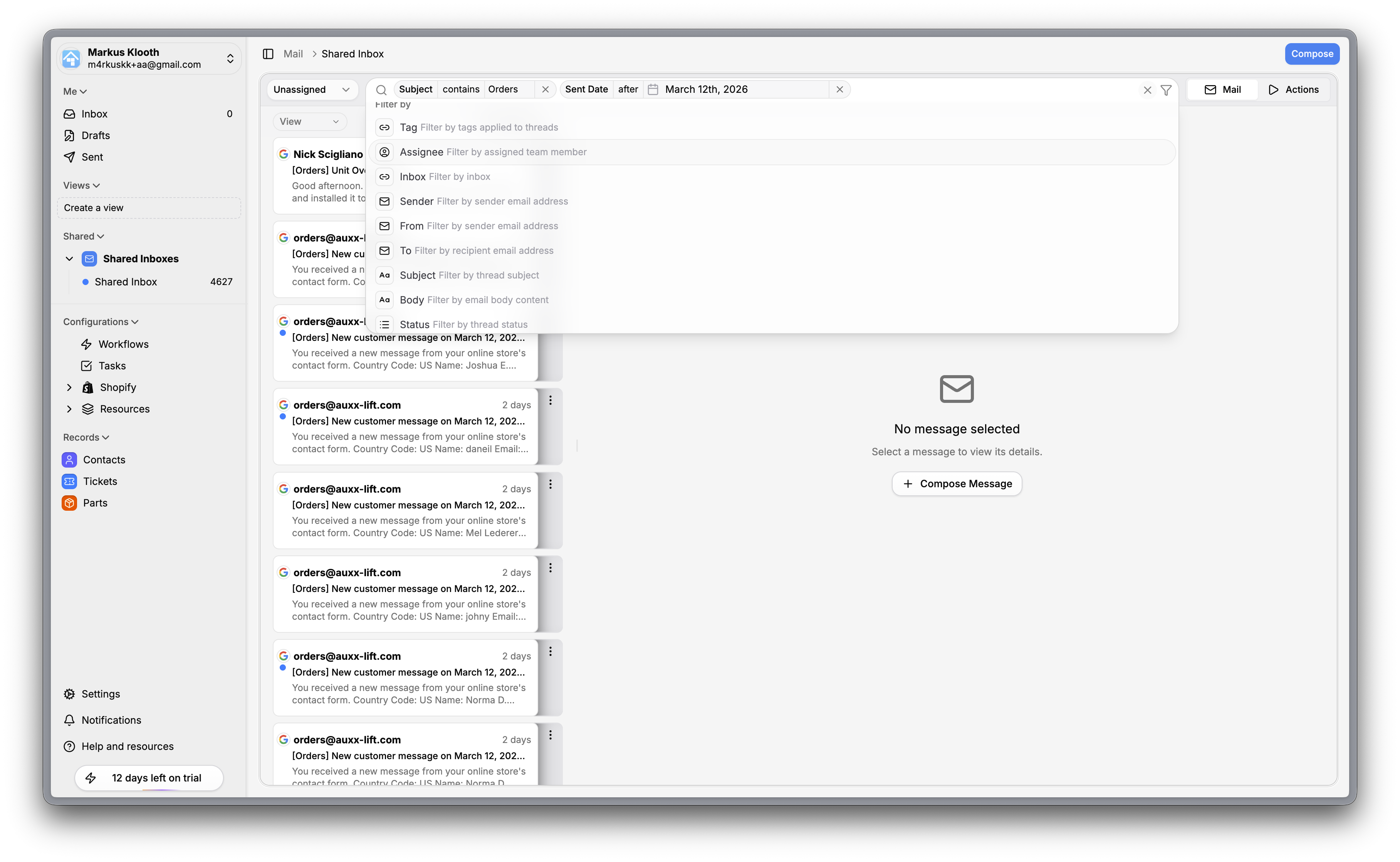 Mail Filter