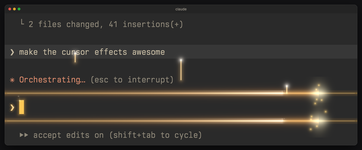 fireworks: its Enter effect in Claude Code