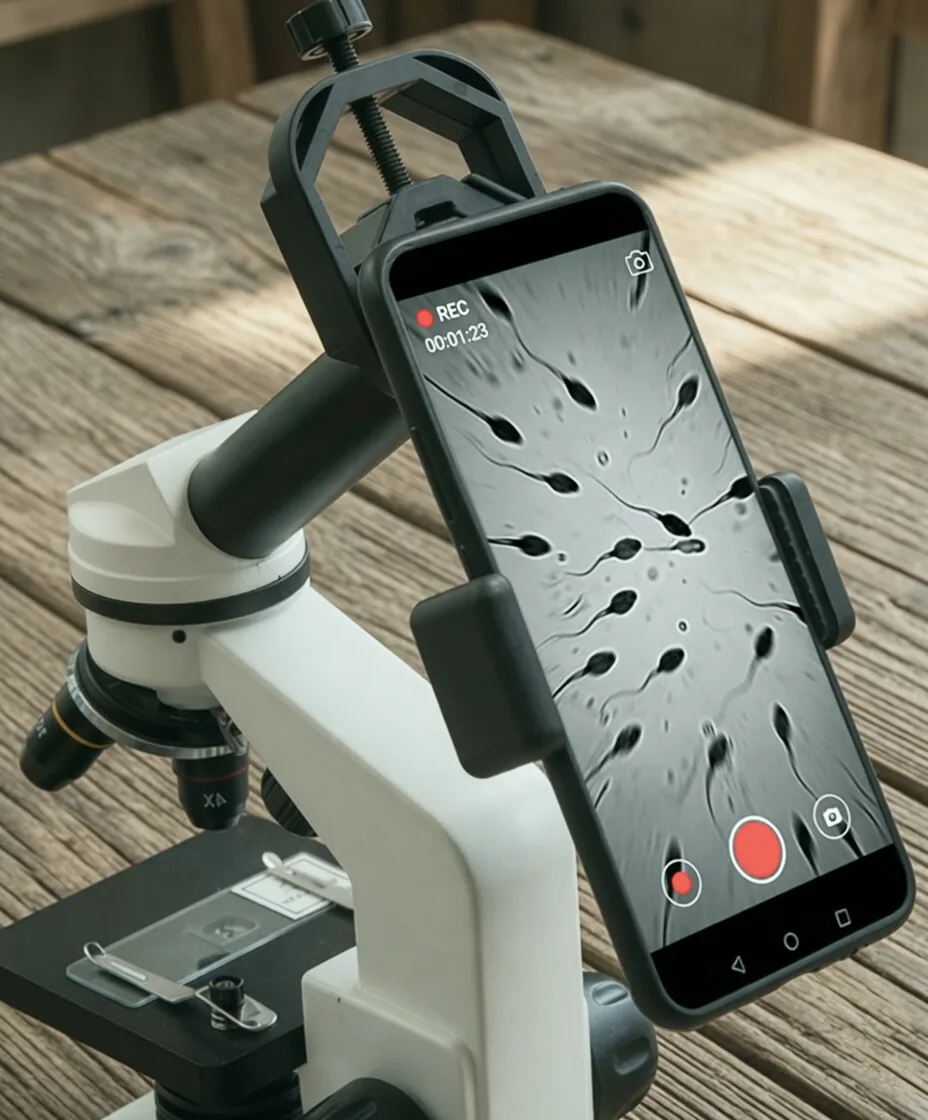 maksa smartphone microscope mount semen analysis avare biotech