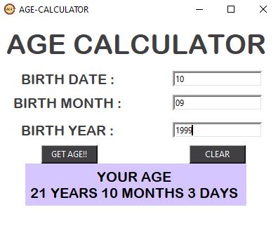 Age Calculator 