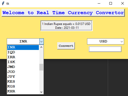 Currency convert