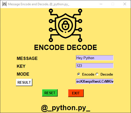 Message Encode Decode