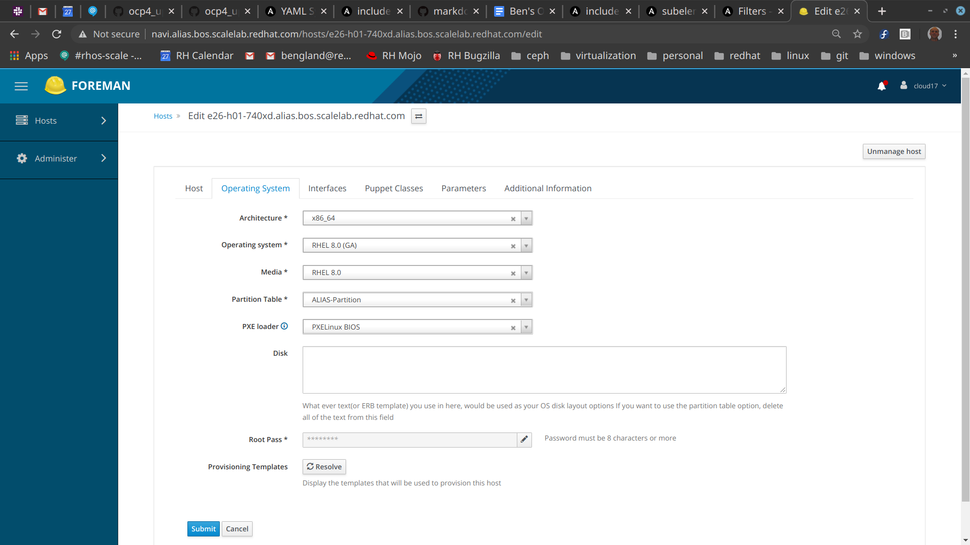 Host Edit Dialog