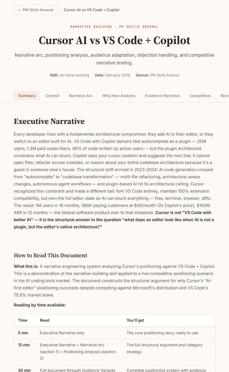 Narrative Building