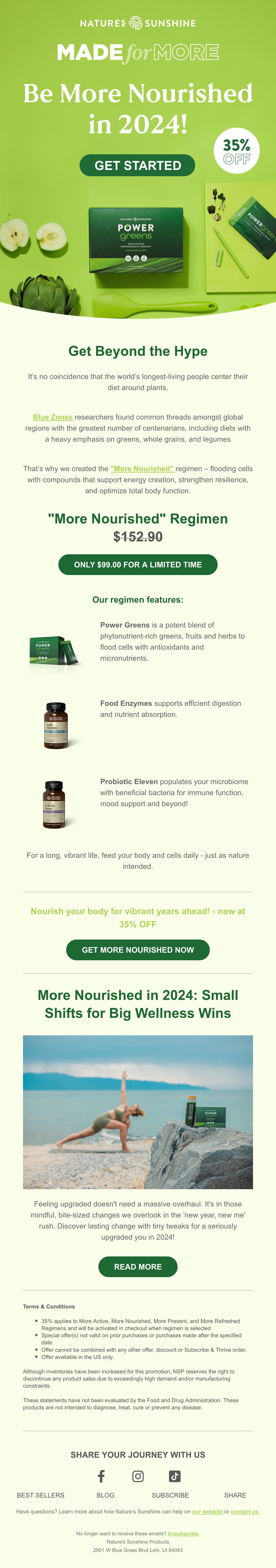 Made for More — More Nourished email