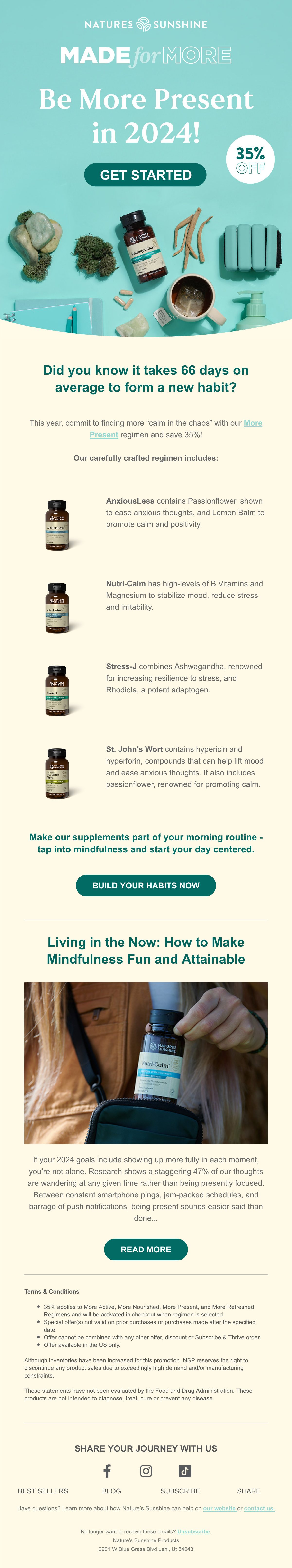 Made for More — More Present email