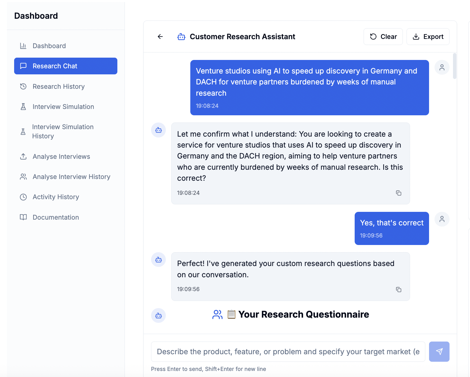 Dashboard / Overview